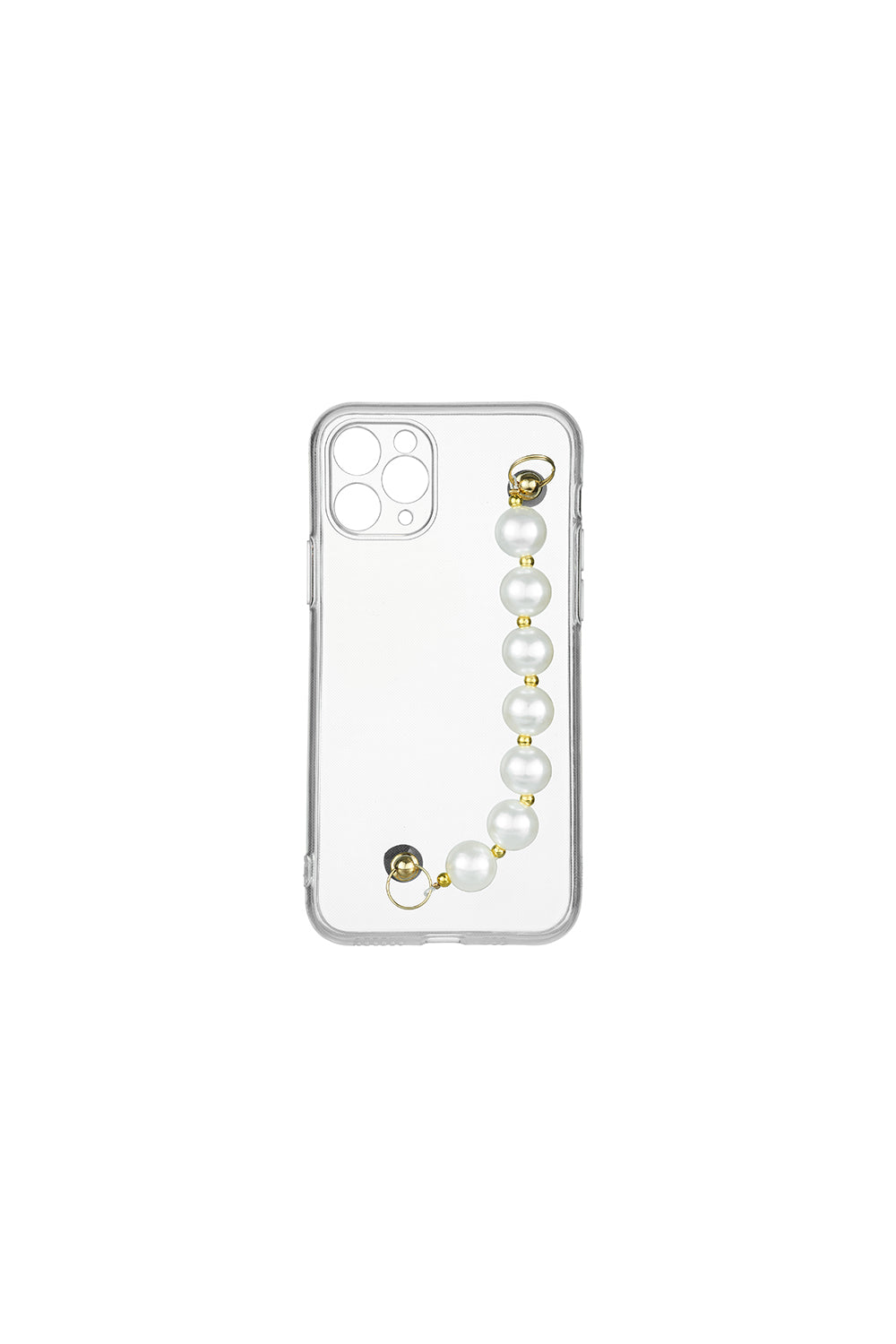 Pearl chain clear iPhone case(パールチェーンクリアアイフォンケース)