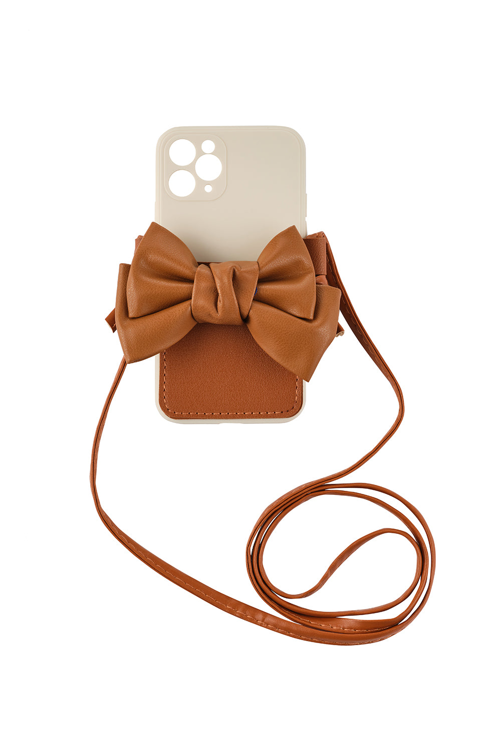動画をギャラリービューアにロードします、 Leather ribbon cross bag iPhone case(レザーリボンクロスバッグアイフォンケース)
