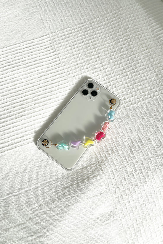 Clear Heart Chain iPhone Case(クリアハートチェーンアイフォンケース)
