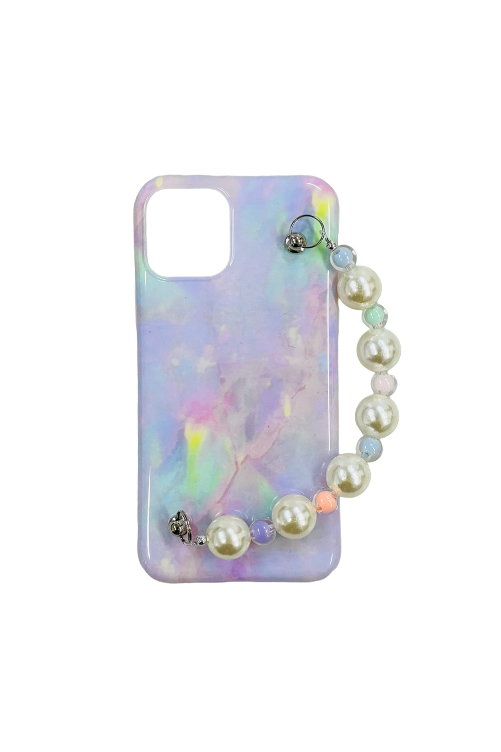 pastel pearl chain iPhone case(パステルパールチェーンアイフォンケース)