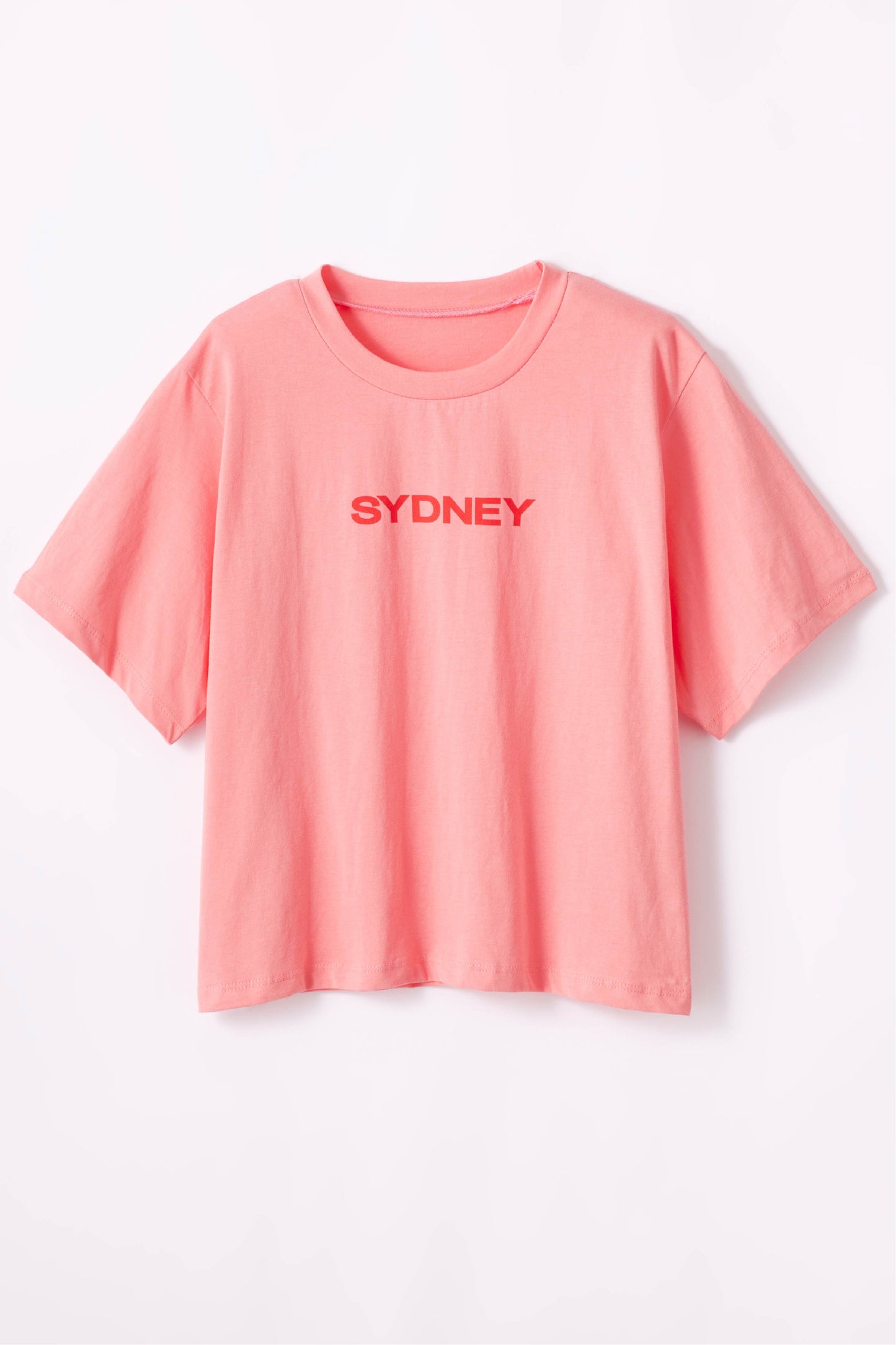動画をギャラリービューアにロードします、 Sydney crop T-shirt（シドニークロップ丈Tシャツ）
