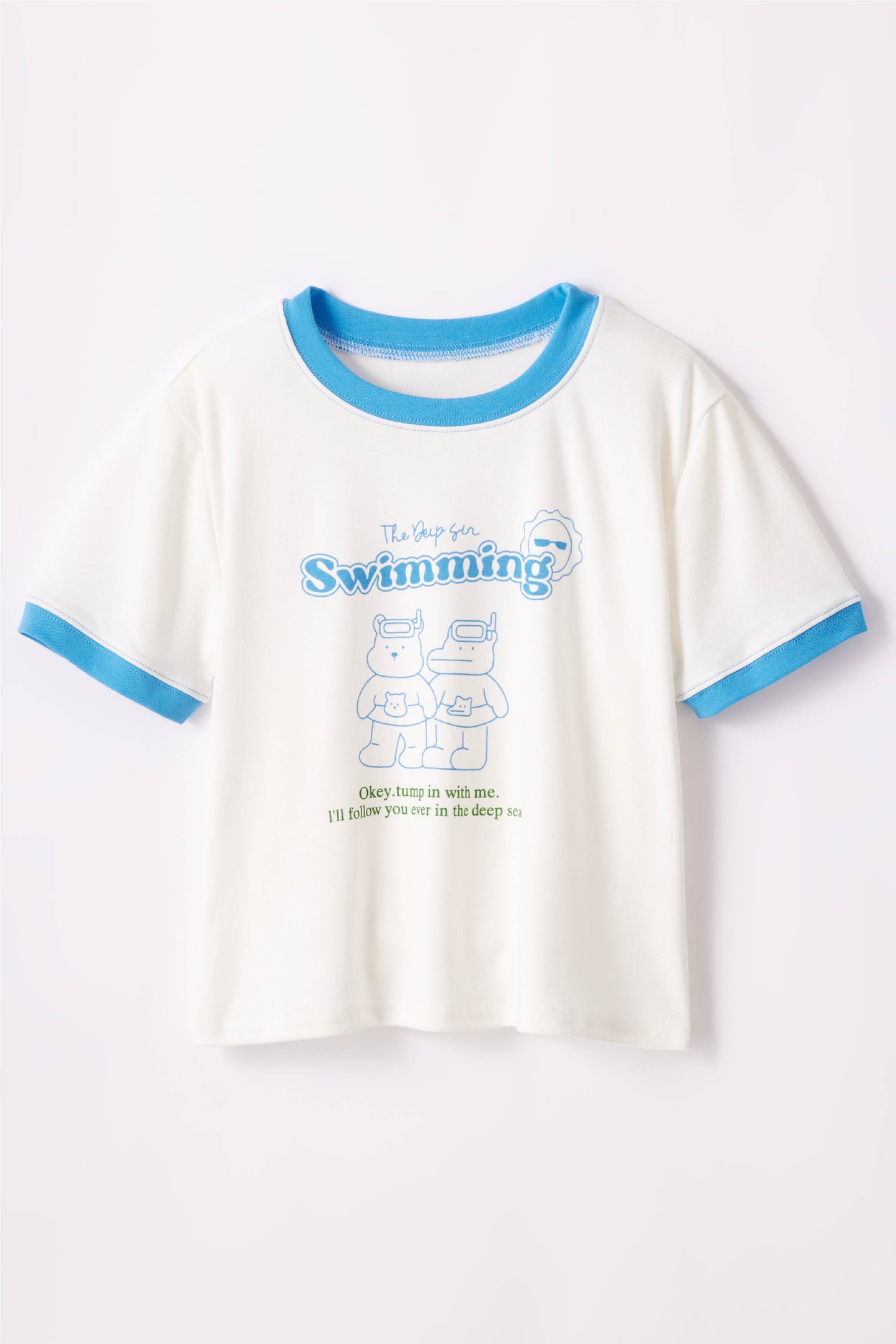 Summer crop T-shirt（サマークロップ丈Tシャツ）